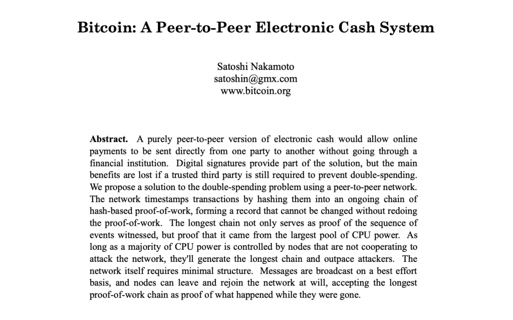 Was ist Bitcoin - Whitepaper Abstract